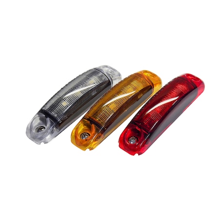 Tecniq 3.5"X.75" Surface Mnt Pc Rated Red Sdmark Wired TQ S18-RR00-1